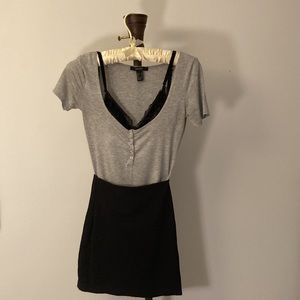 Bodysuit/skirt/bra forever 21-small
